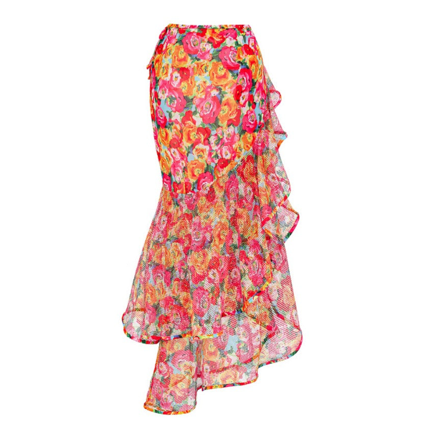 Retro one-piece women's swimsuit set to cover belly and slimming swimsuit for vacation