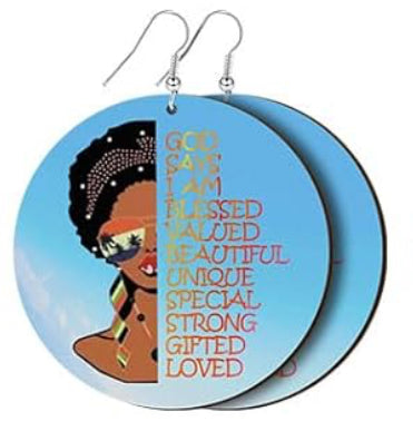 Motivational Ethnic Earrings