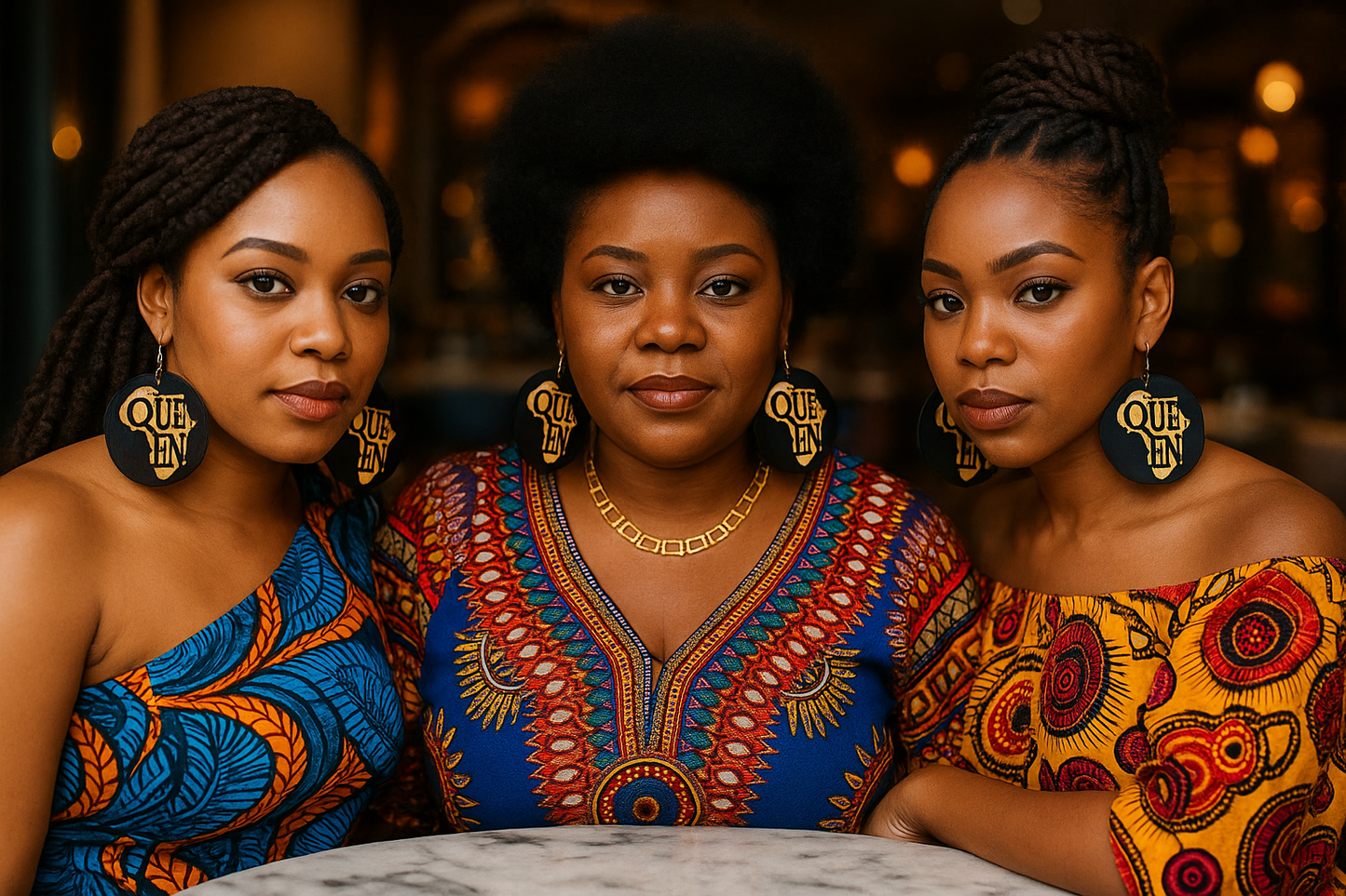 Bold African Earrings