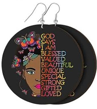 Motivational Ethnic Earrings