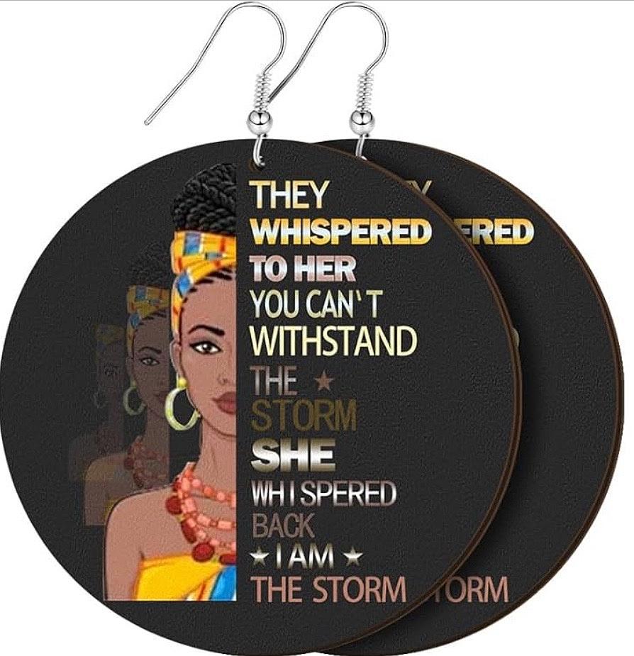 Motivational Ethnic Earrings