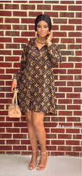 Knee-length LV Dress - 1